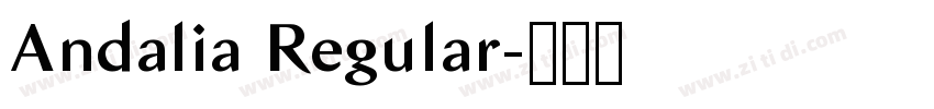 Andalia Regular字体转换 Andalia Regular字体转换